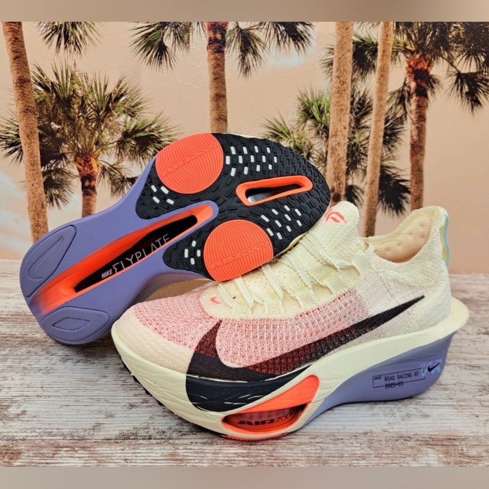 Nike Air Zoom 💅 Alphafly NEXT% 3 Coconut White Shoes FD8315-101 Wmns 7.5 8.5 10 - Picture 6 of 15